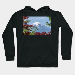 Tokyo Mountain Retreat - Aesthetic View of Mount Fuji Hoodie